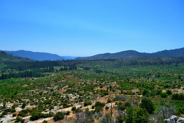 Fototapeta na wymiar View of the valley in Yosemite National Park, California, USA