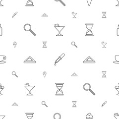 glass icons pattern seamless white background