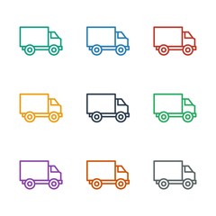 truck icon white background
