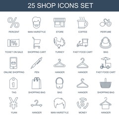 25 shop icons