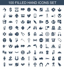 100 hand icons