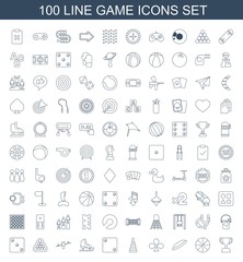 Fototapeta na wymiar 100 game icons