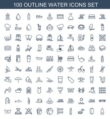 100 water icons