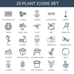 25 plant icons