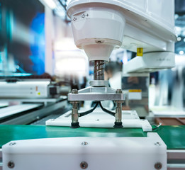 pneumatic piston sucker unit on industrial machine,automation compressed air factory production