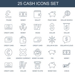 25 cash icons