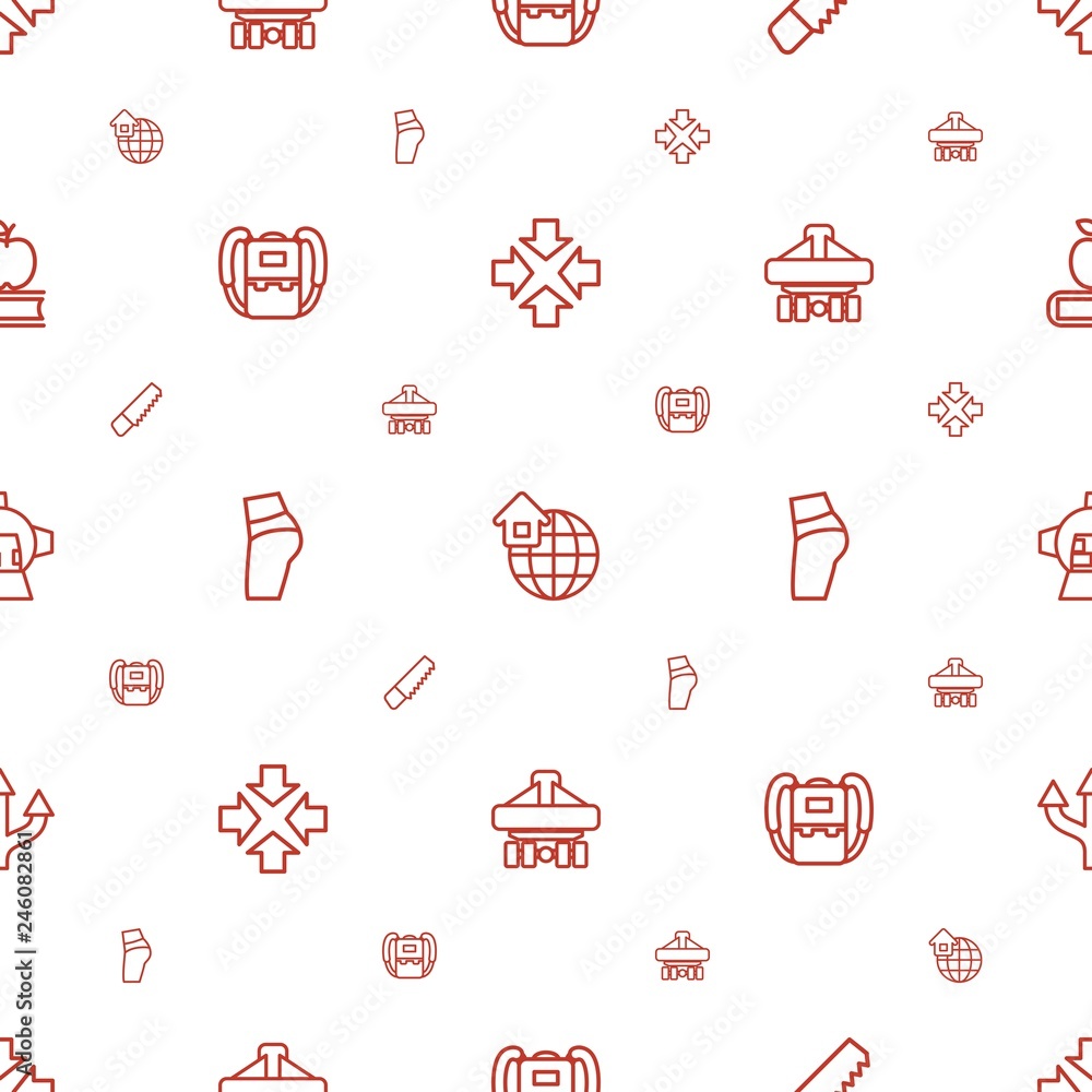Poster back icons pattern seamless white background