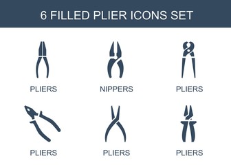 6 plier icons