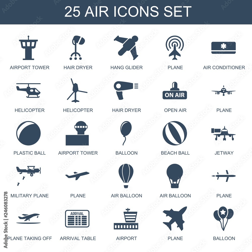 Sticker air icons