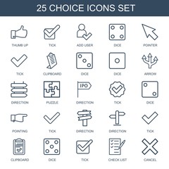25 choice icons