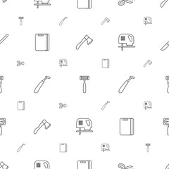 cut icons pattern seamless white background
