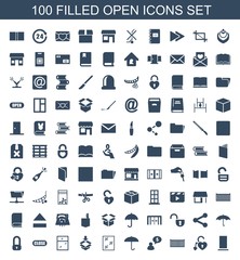 100 open icons