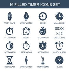 16 timer icons