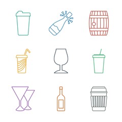 9 alcohol icons