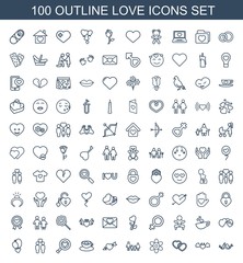 100 love icons