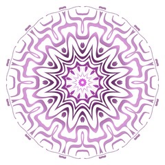 Pastel purple color mandala ornament. Vector illustration