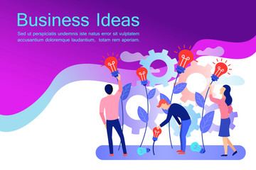 Business creative idea web banner.