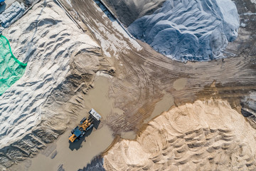 Sand mine, view from above