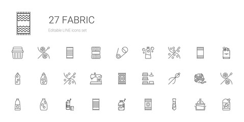 fabric icons set