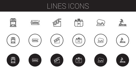 lines icons set