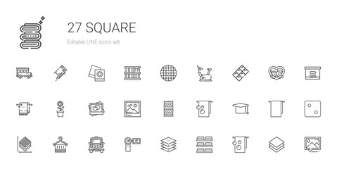 square icons set