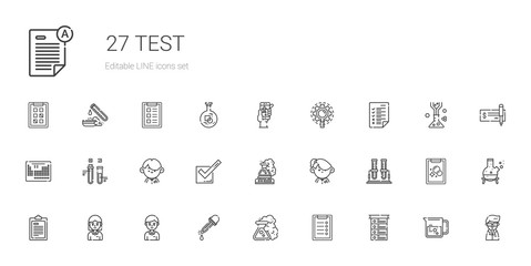 test icons set