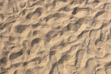 Sand Texture. Brown sand. Background from fine sand.