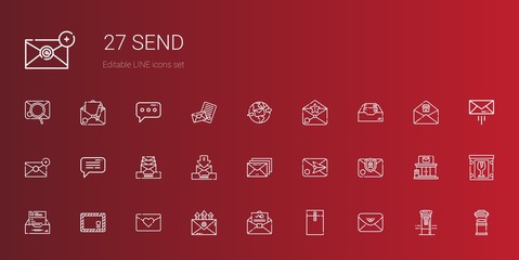 send icons set