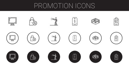 promotion icons set