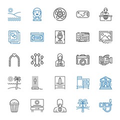 camera icons set