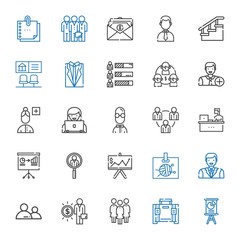 Fototapeta premium businessman icons set