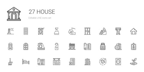 house icons set
