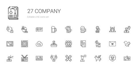 company icons set