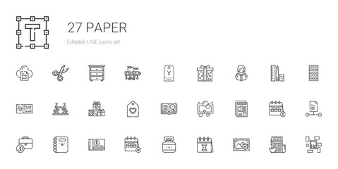 paper icons set