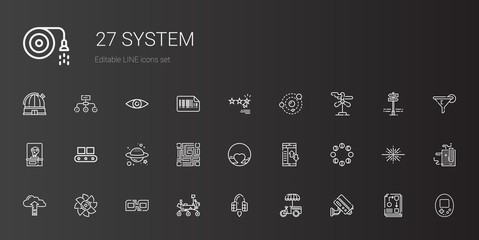 system icons set