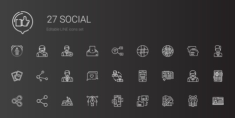 social icons set