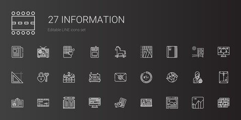 information icons set