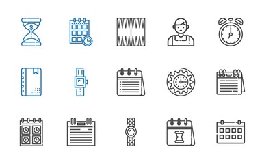 time icons set