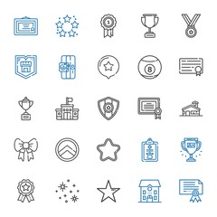 award icons set