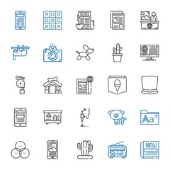 print icons set