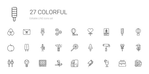 colorful icons set