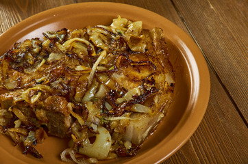 Caramelized Onion Smothered Pork Chops