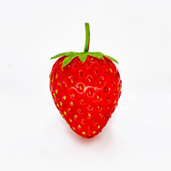 Fresh strawberries isolated on white background
