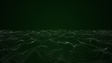 Particles wave background