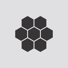 Hexagon icon.Vector illustration.