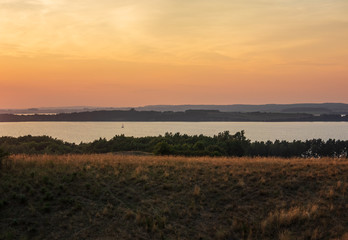 The landscape on island Ruegen, Germany