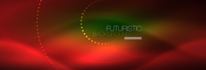 Vector neon red dotted abstract background