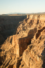 Fototapeta na wymiar Grand Canyon at the Golden Hours (Helico view)