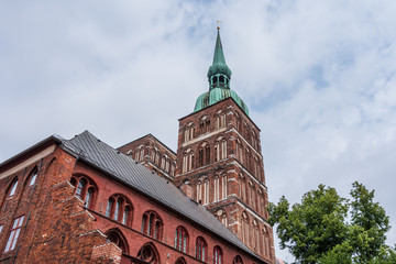 architecture of  a city Stralsund, Germany
