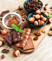 Chocolate and nuts